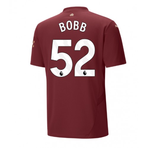 Pánský Fotbalový dres Manchester City Oscar Bobb #52 2024-25 Třetí Krátký Rukáv